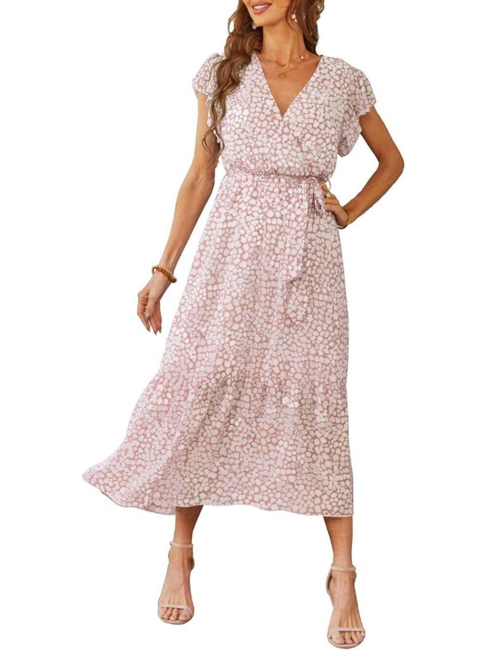 Women's Summer Floral Boho Maxi Dress